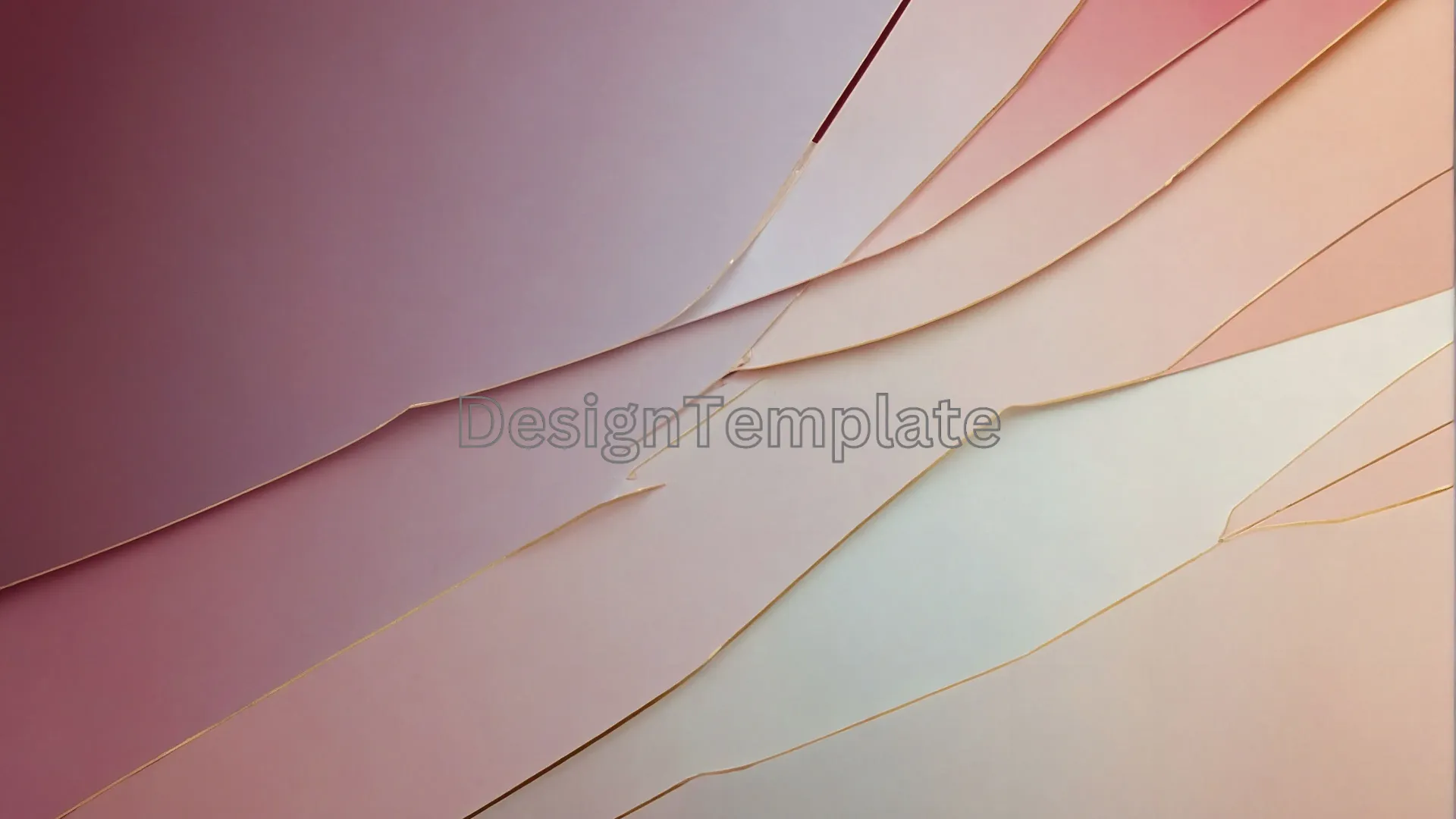 Rose Gradient Metallic Panel with Line Background image